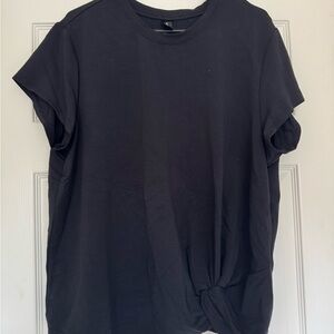 NWOT Black Knotted T-Shirt